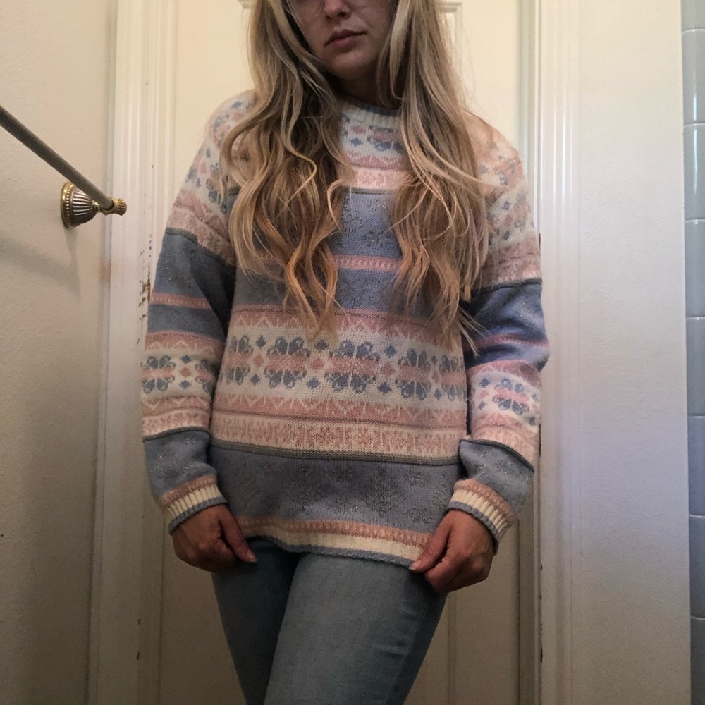 vintage pastel sweater